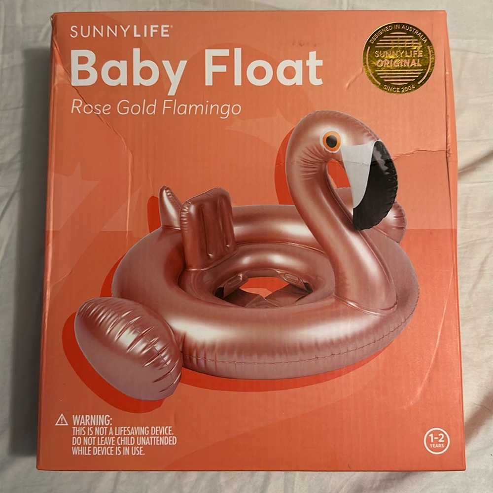 New Sunny life baby float rose gold flamingo
